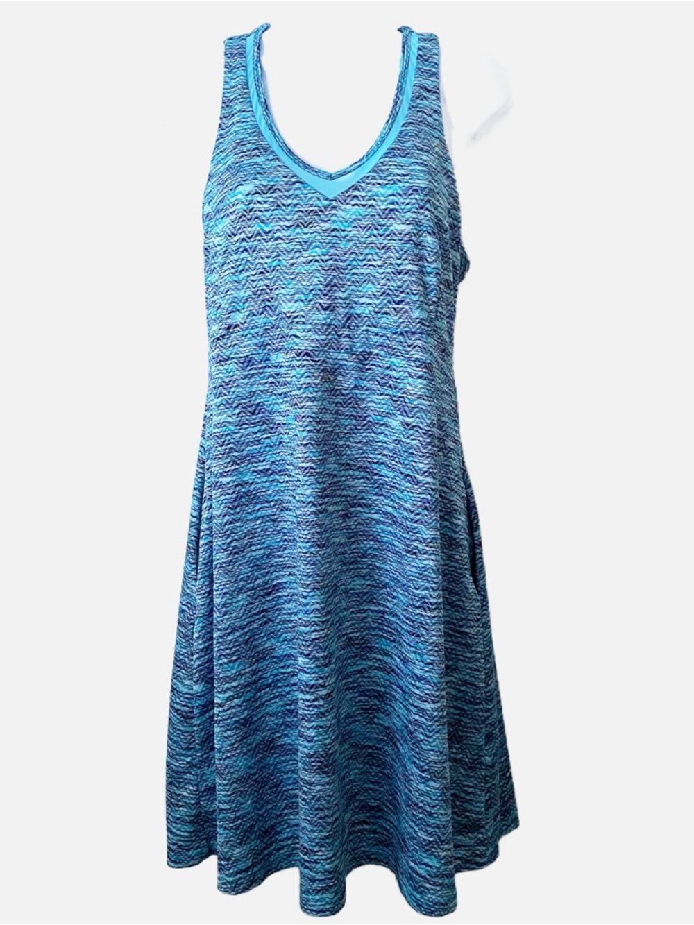 MPG Sports Tennis Golf Active Dress A Line Sheer Panel Pockets Casual Travel